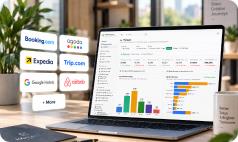 Bảng quản lý các kênh Booking, Agoda, Expedia, Trip.com
